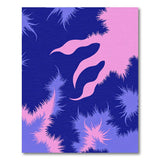 Vibrant Pink Spike Abstract Area Rug