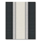 Geometric Modern Black and White Black White Vertical Stripe Area Rug