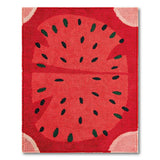 Watermelon Slice Tufted Area Rug