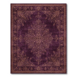 Purple Gold Medallion Persian Area Rug
