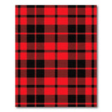 Rustic Farmhouse Red Classic Red Black Buffalo Plaid Area Rug