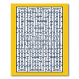 Navy Maze Labyrinth Geometric Area Rug