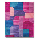 Vibrant Geometric Modern Vibrant Geometric Multi-Color Area Rug