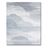 Grey Ethereal Clouds Grey Abstract Area Rug