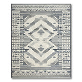 Heritage Tribal Grey Geometric Tribal Area Rug