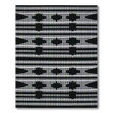 Black White Diamond Heritage Tribal Rug