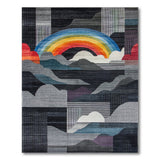 Rainbow Peaks Geometric Area Rug