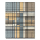 Modern Blueprint Grid Area Rug