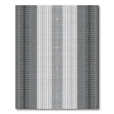 Black White Geometric Striped Black and White Area Rug