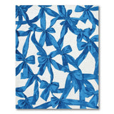 Whimsical Blue Bows Area Rug