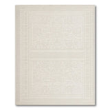 Cream Geometric Trellis Area Rug