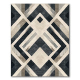 Bold Geometric Black White No. 5 Area Rug