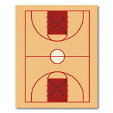 Beige and Neutral Basketball Court Area Rug