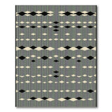 Grey Geometric Diamond Area Rug