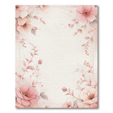 Blush Peony Floral Frame Rug