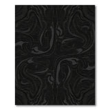 Abstract Marble Swirl Monochrome Area Rug