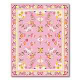 Blush Pink Floral Vintage No. 12 Area Rug
