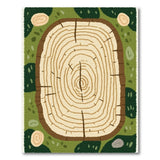 Tree Stump Moss Area Rug