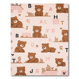 Cute Teddy Bear ABC Alphabet Kids Area Rug