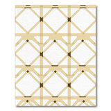 Beige and Neutral Geometric Modern Beige Lattice Geometric Area Rug
