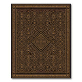 ODIKA Black Gold Tribal Area Rug