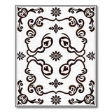 Ornate Floral Scroll Area Rug