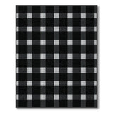 Black White Checkered Rustic Farmhouse Area Rug