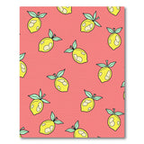 Multi-color and Patterns Fruit Pattern Vibrant Lemon Fruit Pattern Area Rug