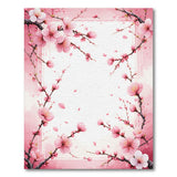 Pink Pink Cherry Blossom Watercolor Area Rug