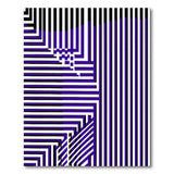Purple Geometric Maze Area Rug