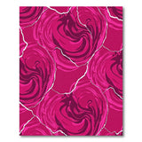 Pink Distressed Rose Swirl Area Rug