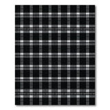Plaid Distressed Vintage Distressed Black White Plaid Area Rug