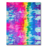 Vibrant Rainbow Splash Abstract Area Rug