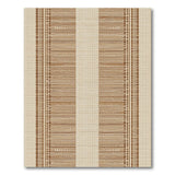 Brown Tan Vertical Stripe Woven Area Rug
