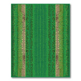 Emerald Green Snakeskin Scale Area Rug