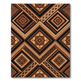 Heritage Tribal Brown Tan Heritage Tribal Geometric Area Rug