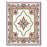 Multi-color and Patterns Vibrant Multi-Color Persian Medallion Area Rug