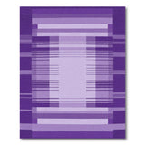 ODIKA Washable Purple Abstract Geometric Rug, Low Pile Non-Slip Area Rug