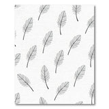 Delicate Feather Scatter Area Rug