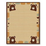 Adorable Cartoon Teddy Bear Kids Rug