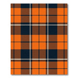 Multi-color and Patterns Bold Orange Black Buffalo Plaid Area Rug