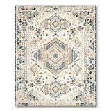 Heritage Tribal Beige and Neutral Heritage Tribal Geometric Beige Area Rug