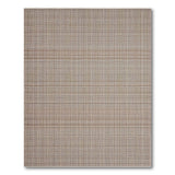 Beige and Neutral Geometric Modern Beige Woven Grid Texture Area Rug