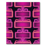 Pink Neon Book Marquee Area Rug