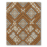 Traditional Persian Burnt Orange Persian Medallion Area Rug