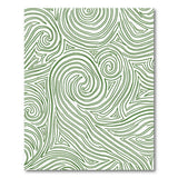 Green Swirl Geometric Area Rug