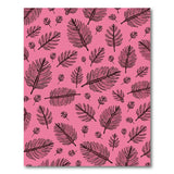 Boho Pink Feather Pattern Area Rug