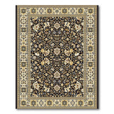 Traditional Persian Black Gold Traditional Persian Area Rug