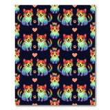 Rainbow Dogs Kids Cartoon Area Rug