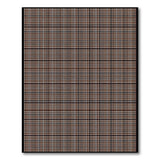 Brown and Tan Geometric Modern Brown Tan Plaid Check Area Rug
